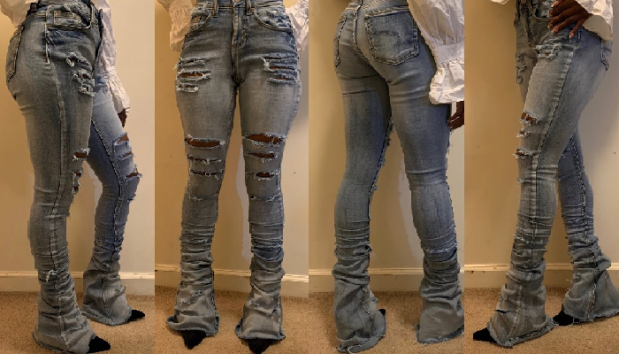 Stacked jeans