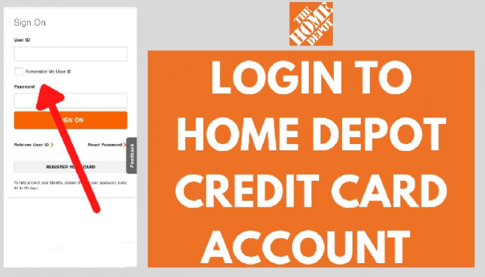 Home depot credit card login